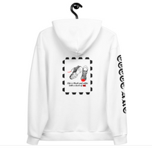 Load image into Gallery viewer, "Hot shoes" - pullover hoody - Life is black and white with a dash of red