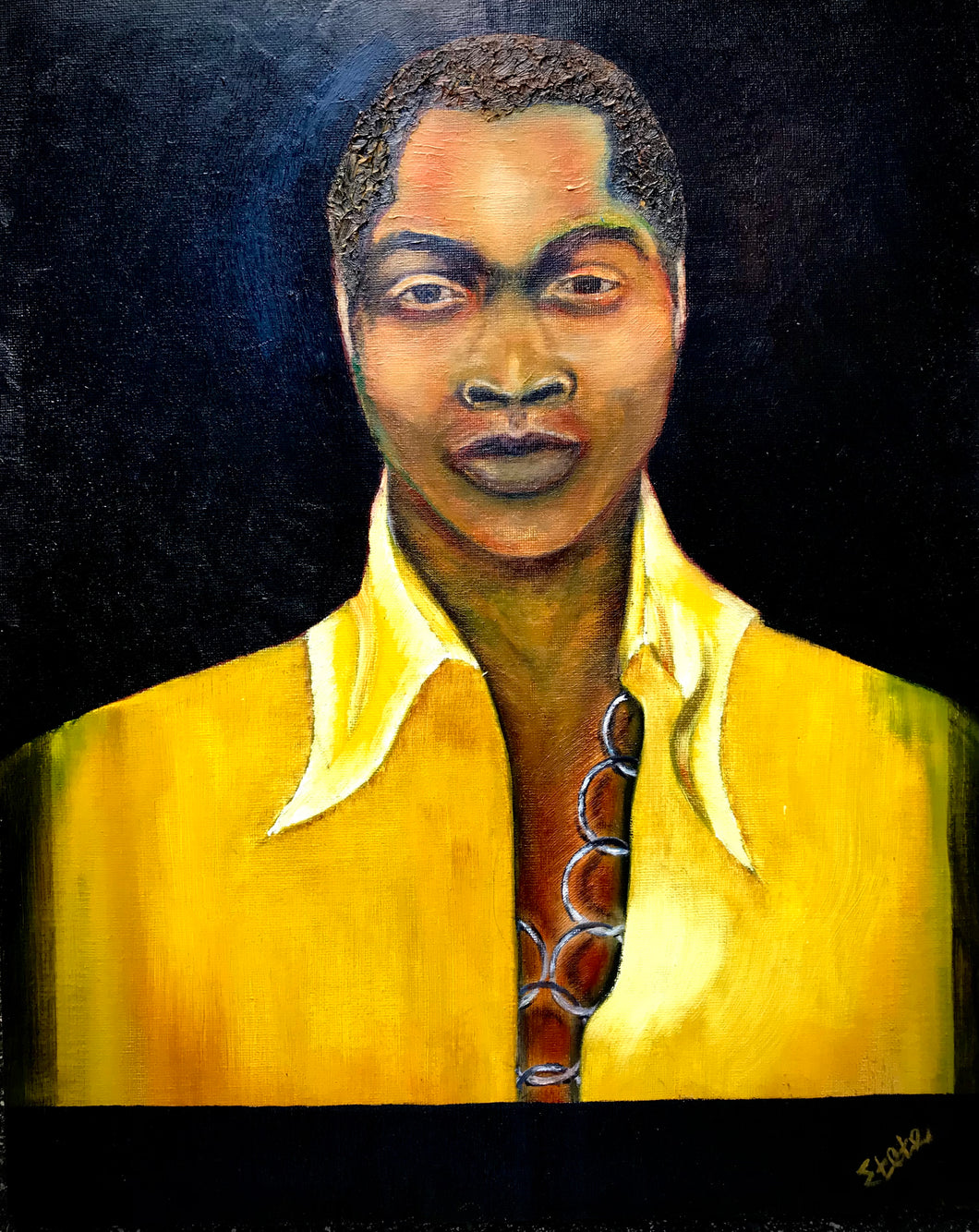 Fela Kuti-Oil on canvas-16