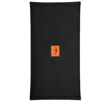 Load image into Gallery viewer, Black Neck Gaiter with orange logo
