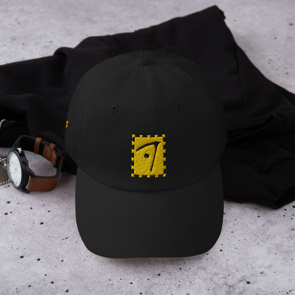 Hide and seek black and gold puzzle - Dad hat