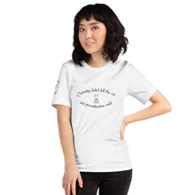 Load image into Gallery viewer, &quot;Curiosity didn&#39;t kill the cat, but procrastination could&quot;- Short-Sleeve Unisex T-Shirt
