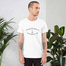 Load image into Gallery viewer, &quot;Curiosity didn&#39;t kill the cat, but procrastination could&quot;- Short-Sleeve Unisex T-Shirt
